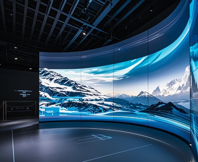 環(huán)形曲面LED顯示屏的光學設(shè)計與視覺效果優(yōu)化 | 成都LED顯示屏