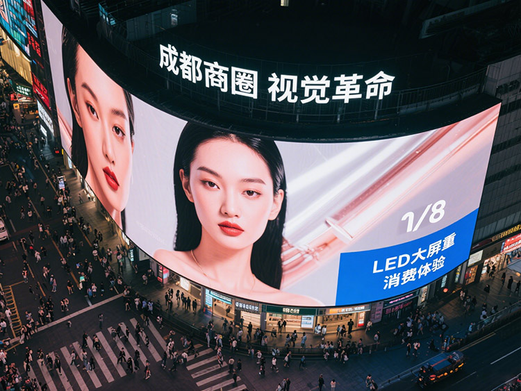 成都商圈的“視覺革命”：LED大屏如何重構(gòu)消費體驗|成都LED顯示屏